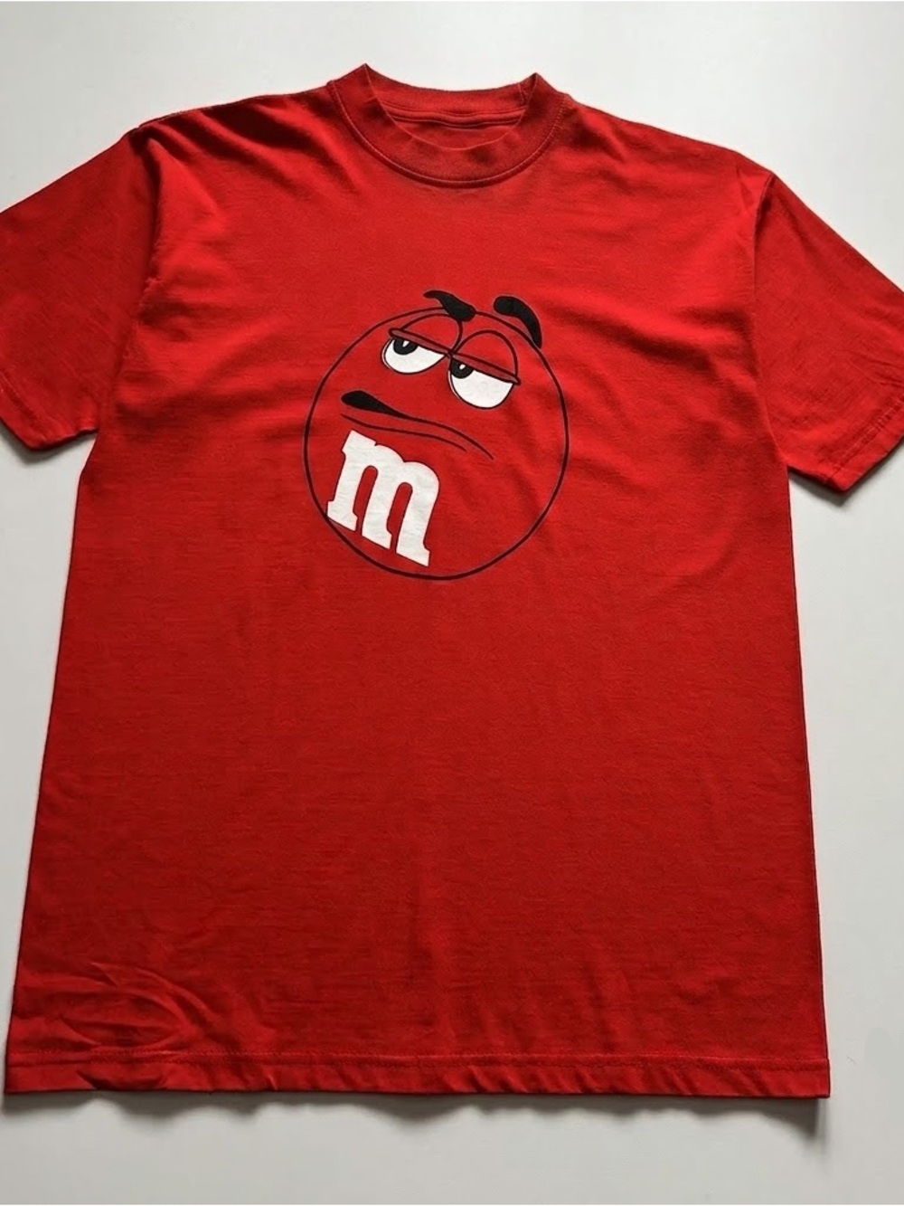 Gildan Red M&M Character Graphic Short Sleeve Tee
